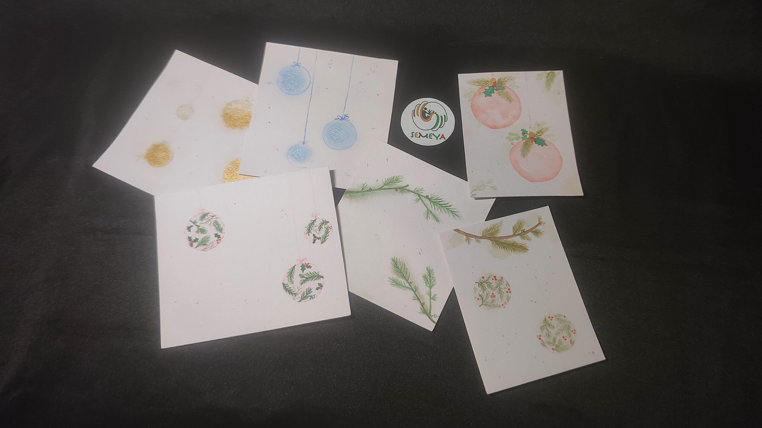 Carte douce aquarelle à remplir