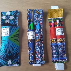 Marque page en tissu porte-crayons